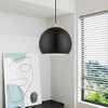Livex Lighting Piedmont 1 - Light Pendant in  Shiny Black/Polished Brass - 4 of 4
