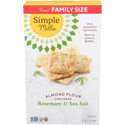 Simple Mills Almond Flour Crackers Rosemary & Sea Salt - Case Of 6 - 7 ...