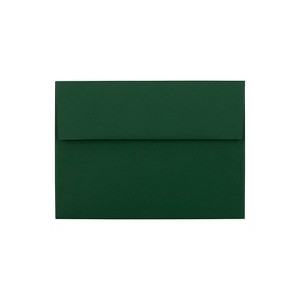JAM Paper A7 Invitation Envelope 5 1/4" x 7 1/4" Dark Green 250/Box (263917095H) - 1 of 4