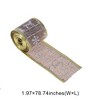 Unique Bargains Gift Wrap Ribbons Faux Linen with Reindeer Border Polyester 78.74"x1.97" 1 Pc - 3 of 4