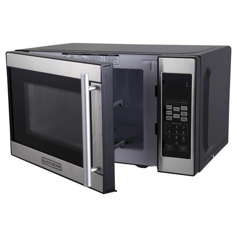 BLACK+DECKER 0.7 cu ft 700W Microwave Oven - Black - EM720CPN-P, 3 of 6