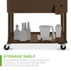 Best Choice Products 80qt Steel Rolling Cooler Cart w/ Bottle Opener, Catch Tray, Drain Plug, Locking Wheels - 4 of 4
