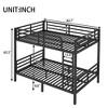 Maximize Space: Twin XL over Queen Metal Bunk Bed, Quiet Design - 3 of 4