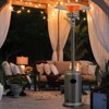 Costway 50000 BTU Patio Standing LP Gas HeaterStainless Steel Propane W/ Wheels - 2 of 4