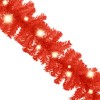 VidaXL Christmas Garland with LED Lights 66 ft Red - 4 of 4