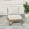 WestinTrends  Avalon Outdoor HDPE Deep Seating Modular Armless Patio Chair with Patio Cushions - 2 of 4