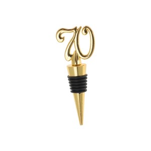 Unique Bargains Bottle Stoppers Zinc Alloy PTR Gold Tone 3.94"x1.50"x0.79" 1 Pc - 1 of 3