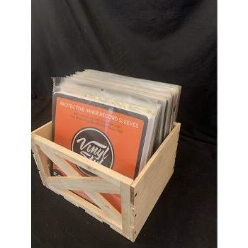 Vinyl Styl VS-RS-06l Express LP Crate 12 Inch LP Record Storage 40 Capacity Wood