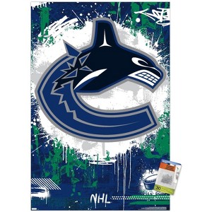 Trends International NHL Vancouver Canucks - Maximalist Logo 23 Unframed Wall Poster Prints - 1 of 4