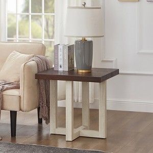 Roundhill Furniture Luno Contemporary End Table - 1 of 4