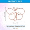 Unique Bargains Home Office Supplies Metal Cute Butterfly Shape Durable Paper Clip 30 Pcs - 2 of 4