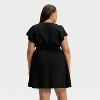 Women's Flutter Short Sleeve Mini A-Line Dress - A New Day™ - 2 of 3