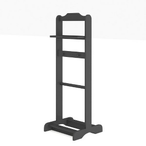 Portable Clothes Stand, Free Standing Garment Rack With Top Tray Organizer, Hook, Storage Shelves, Shoe Rack Suit Coat Rack Hanger Stand For Bedroom - 1 of 4