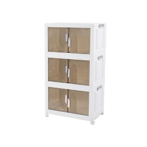 Kozyard Foldable Storage Bins with Lids Stackable Storage Bins with Door Wheel for Bedroom Living Room Closet Laundry - 1 of 4