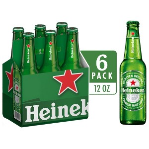 Heineken Original Lager Beer  - 6pk/12 fl oz Bottles - 1 of 4