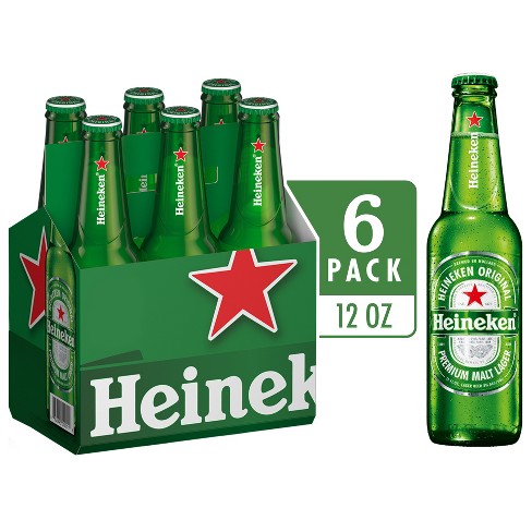 Heineken Original Lager Beer - 6pk/12 Fl Oz Bottles : Target