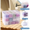 84-Piece 3-Tier Stackable Bead Organizer Box for Craft Supplies - 4 of 4