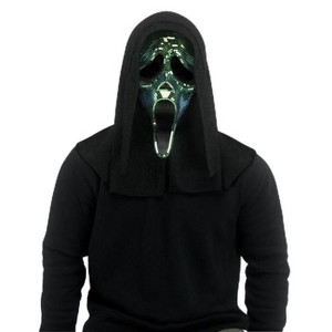 Ghost Face® Disco Mirror Mask by Fun World – Oil Slick Finish with Lurex Sparkle Shroud – Official Scream Mask – Halloween, Costume, Cosplay & Display - 1 of 1