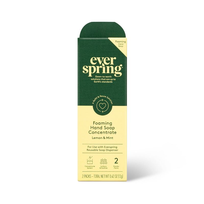 Ultra-Concentrated Hand Soap - Lemon &#38; Mint - 0.21oz/2pk - Everspring&#8482;, 1 of 8