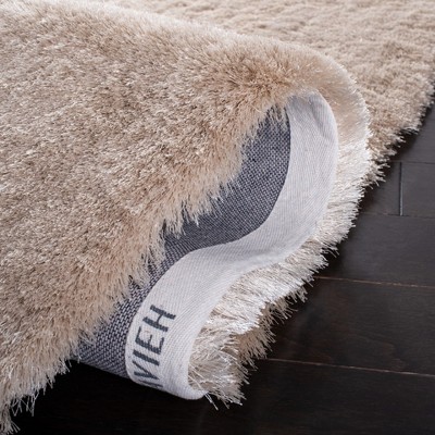 Safavieh Beige Hand-Tufted Shag Runner Rug
