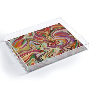 Alisa Galitsyna Colorful Liquid Swirl Acrylic Tray - Deny Designs - 1 of 4