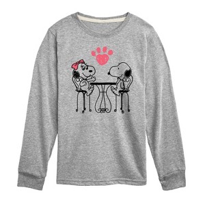 Boys' - Peanuts - Snoopy Belle Long Sleeve Graphic T-Shirt - 1 of 4