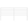 vidaXL 35.4-Inch Metal Headboard for King Size Beds, Durable Steel Construction Headboard for Modern Minimalist Bedroom, Easy Assembly, White - 4 of 4