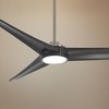 68" Minka Aire Modern Indoor Ceiling Fan with LED Light Remote Control Coal Brushed Nickel for Living Room Kitchen Bedroom Family - 2 of 4