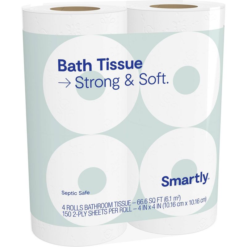 Toilet Paper - 4 Rolls - Smartly&#8482;, 2 of 4