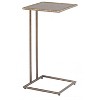 Side Table Bronze 24.6"H – Modern Square Glass & Steel Table by Zuo Modern - 2 of 4