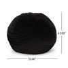 NicBex Round Short Faux Fur Bean Bag,Lazy Floor Sofa with Removable Covers for Apartment,Living Room,Bedroom - 3 of 4