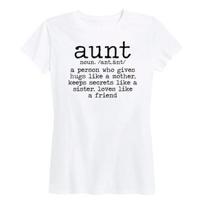 Women's - Instant Message - Aunt Defintion Short Sleeve Graphic T-Shirt - 1 of 4