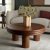 Averny Round Coffee Table - COF2318A - Walnut - Safavieh - 2 of 4