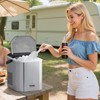 VEVOR Countertop Ice Maker,9 Cubes Ready in 6 Mins,Self-Cleaning Portable Ice Maker with Ice Scoop and Basket,With 2 Sizes Bullet Ice for Home Kitchen - 2 of 4