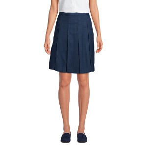 Lands' End Lands' End School Uniform Women's Solid Box Pleat Skirt Top of Knee - 1 of 2