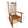 Vynxaria White Adult Rocking Chair - Perfect for Balcony and Porch Relaxation - 3 of 4