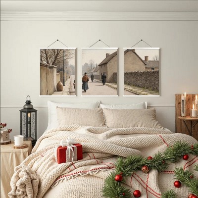 Floral Canvas Wall Art with Strong Artistic and Visual Aesthetics,3 - Pieces