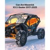 VEVOR Cab Enclosure Upper Doors, Compatible with Can-Am Maverick X3 2-Seater 2017-2025, Windproof Upgraded Zipper UTV Soft Side Window Kit,Black - 3 of 4
