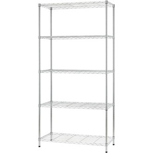 FDW 5-Shelf Adjustable Layer Rack Commercial Strong Steel for Restaurant Garage Kitchen - 1 of 4