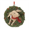 Playful Cat and Dog in Pine Wreath Ornament (Set of 4) - 3 of 4
