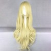 Unique Bargains Women's Halloween Curly Wigs 26" Yellow with Wig Cap - image 2 of 4