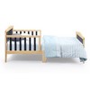 Infurnic Beds, Toddler Single Bed with Safety Guardrails and Headboard, Low To Floor Design for Toddler Children, Black, 70"*36"*27" - 4 of 4