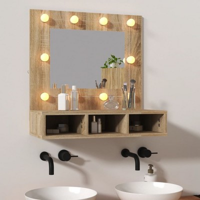 vidaXL Mirror Cabinet Sonoma Oak Engineered wood, Acrylic Medium