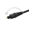 Monoprice Digital Optical Audio Cable - 6 Feet - Black | S/PDIF (Toslink) 5.0mm Ouside Diameter, Gold plated ferrule - 3 of 4
