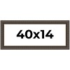PosterPalooza | Panoramic Museum Brown Picture Frame - UV Acrylic, Foam Board Backing, Hanging Hardware - 2 of 4