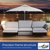Luck Live sectional couches for living room electric functional corduroy three motor sofa with USB interface - 3 of 4
