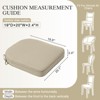 Aoodor Outdoor Dining Chair Cushions Set of 4, Waterproof Patio Furniture Seat Cushions, Outdoor Chair Pads with Ties - 3 of 4