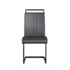 CAVINAS Modern Dining Chairs, Faux Leather High Back Upholstered Side Chair with C-shaped Tube Metal Legs, Guest Office Chair - 4 of 4