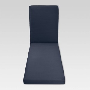Heatherstone Outdoor Chaise Lounge Cushion - Navy - Threshold , Blue