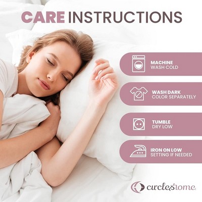 Standard White Cotton Hypoallergenic Pillow Protectors with Zipper, 4 Pack